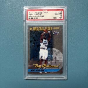 Karl Malone – 2001 Stadium Club NBA Call Signs #C9 PSA 10