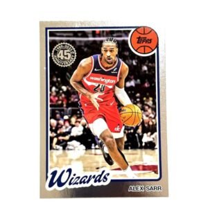 Alex Sarr (Washington Wizards) – Topps 1980 45th Anniversary 2025-26 #80BK-23 (Insert) (frente) | NBA Cards RD