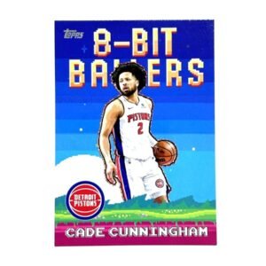 Cade Cunningham (Detroit Pistons) – Topps 8-Bit Ballers 2025-26 #8B-1 (Insert) (frente) | NBA Cards RD