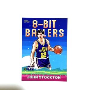 John Stockton (Utah Jazz) – Topps 8-Bit Ballers 2025-26 #8B-24 (Insert) (frente) | NBA Cards RD